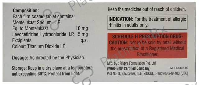 Montesule L 5/10mg Tablet 10s