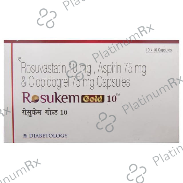 Rosukem Gold 10/75/75mg Capsule 10s