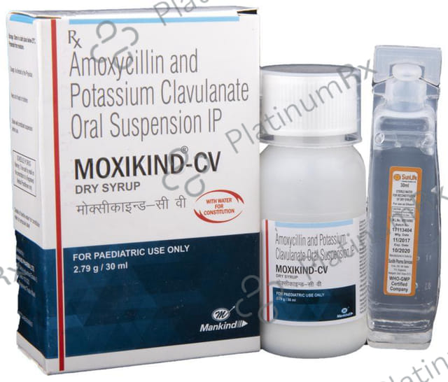 Moxikind CV 200/28.5mg Dry Syrup 30ml