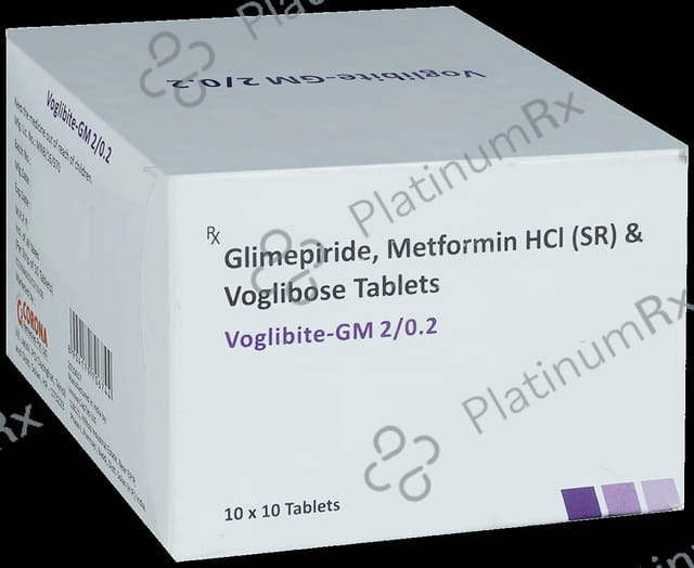 Voglibite GM 2 2/500/0.2mg Tablet SR 10s