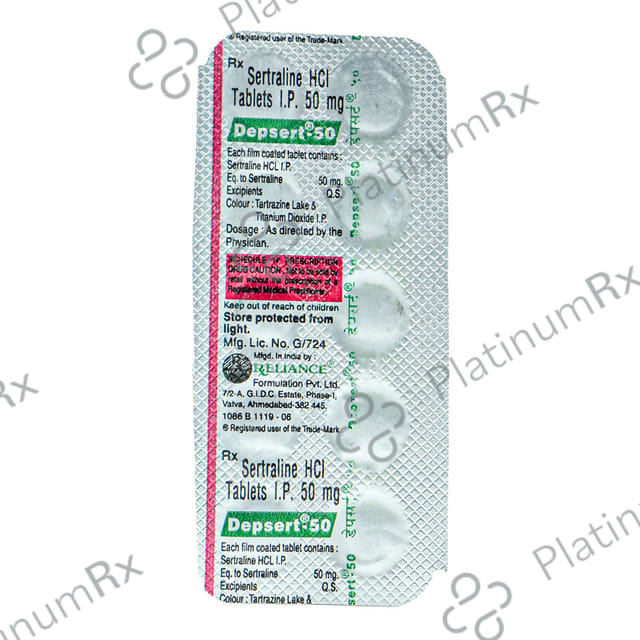 Depsert 50mg Tablet 10s