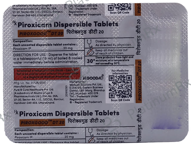 Piroxgood DT 20 Tablet 10s