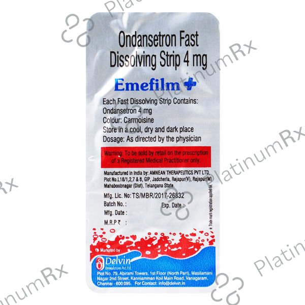 Emefilm Plus 4mg Strips 30s