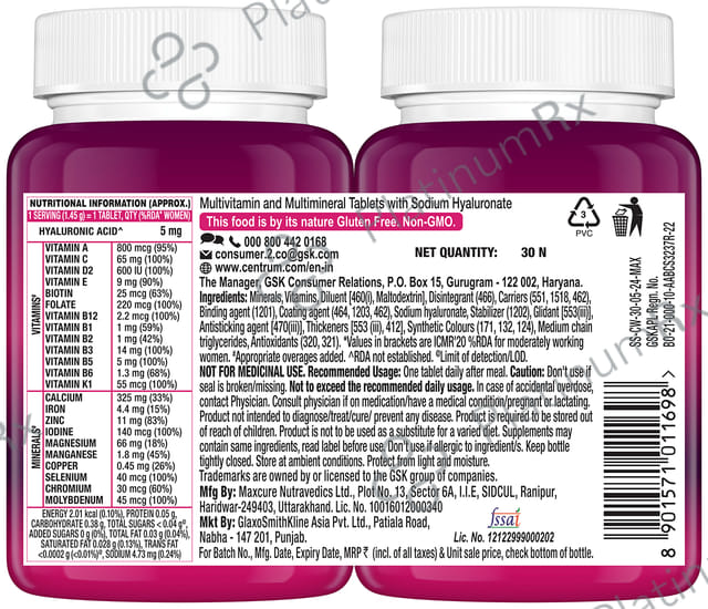 Centrum Women Vegetarian Tablet 30s