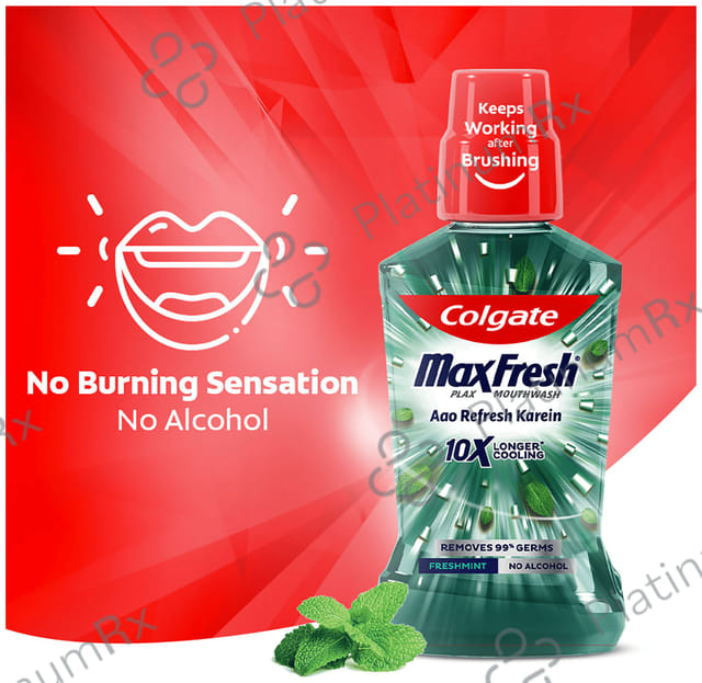 Colgate Fresh Mint MaxFresh Plax Antibacterial Mouth Wash 250ml