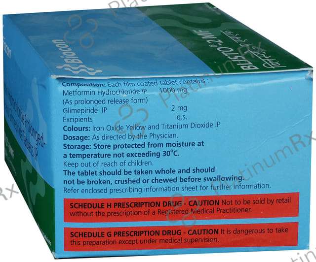 Blisto 2 MF 2/1000mg Tablet PR 15s