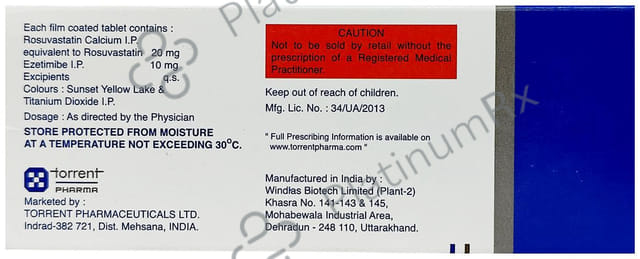 Rozucor EZ 20/10mg Tablet 10s