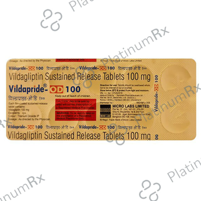 Vildapride OD 100mg Tablet 10s