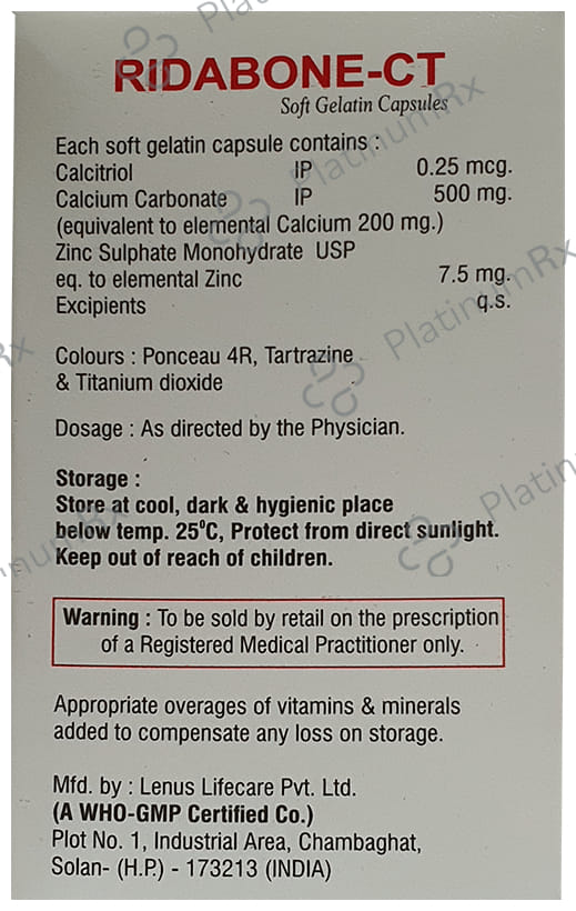 Ridabone CT Soft Gelatin Capsule 10s