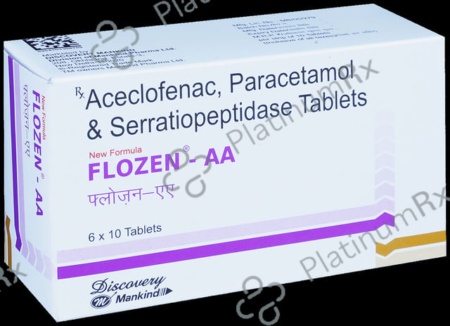 Flozen AA 100/325/15mg Tablet 10s