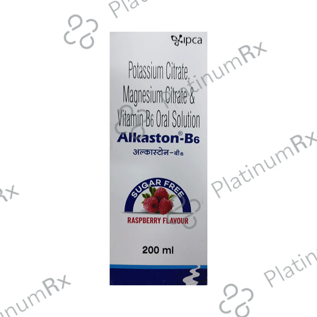 Alkaston B6 Sugar Free Raspberry Flavour Oral Solution 200ml