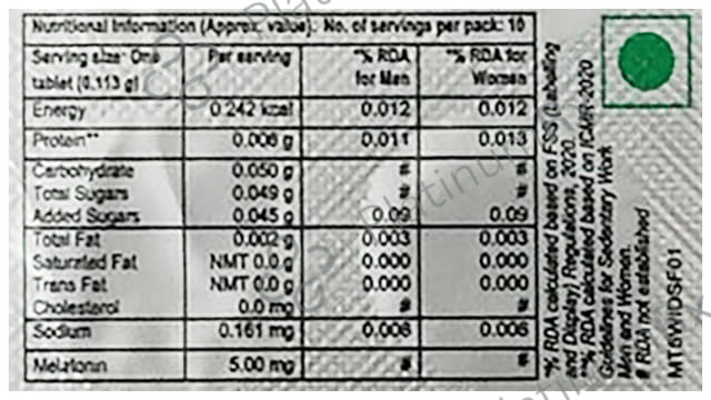 Melocure 5mg Tablet 10s