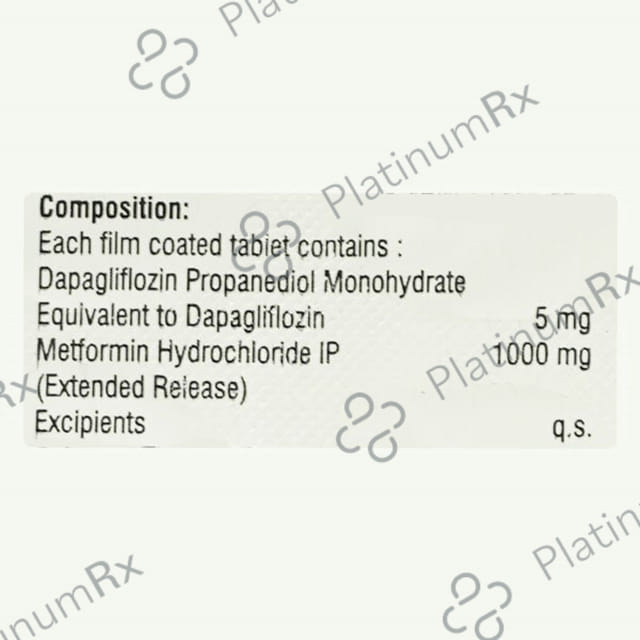 Dapamac M 5mg/1000mg Tablet IR 10s