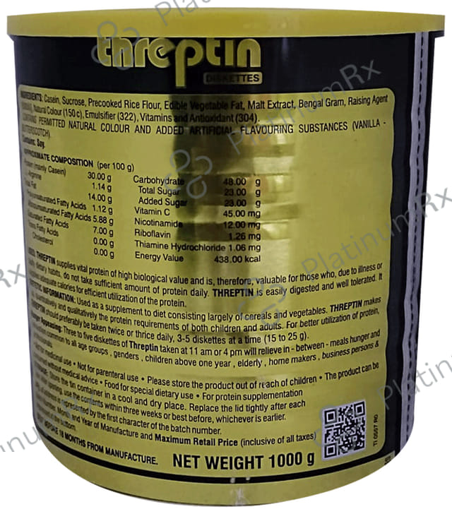 Threptin Flavour Vanilla Diskettes 1kg