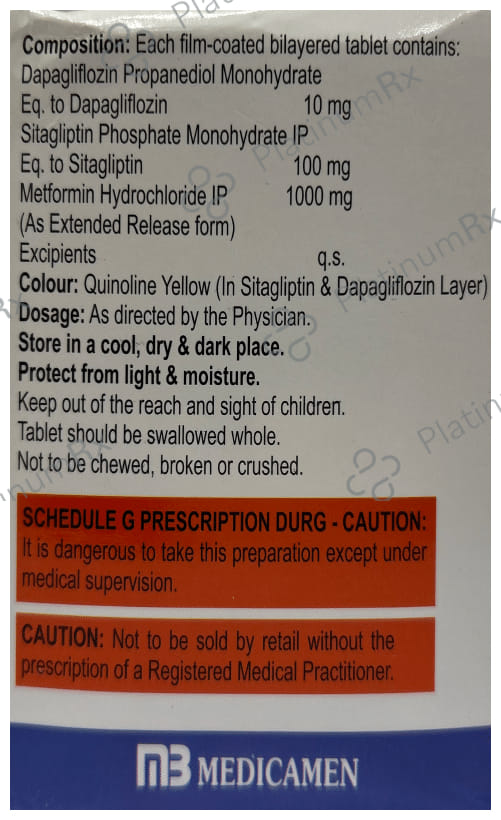 Affodapa SM 1000mg Tablet ER 10s