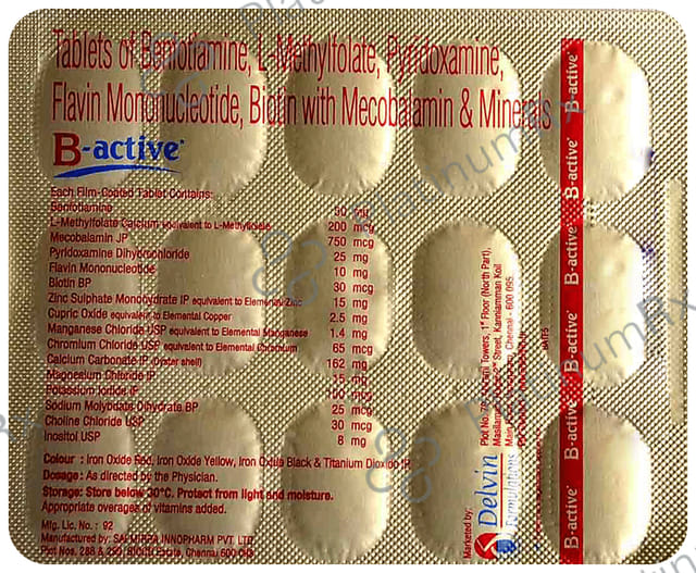 B Active Tablet 15s