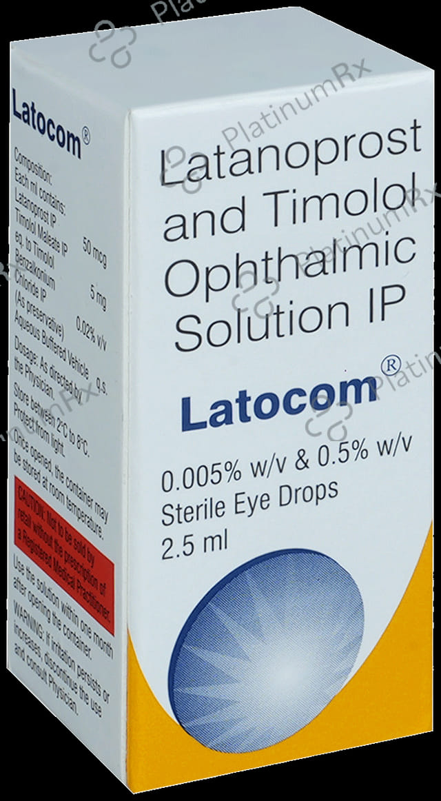 Latocom 50mcg/5mg Eye Drop 5ml