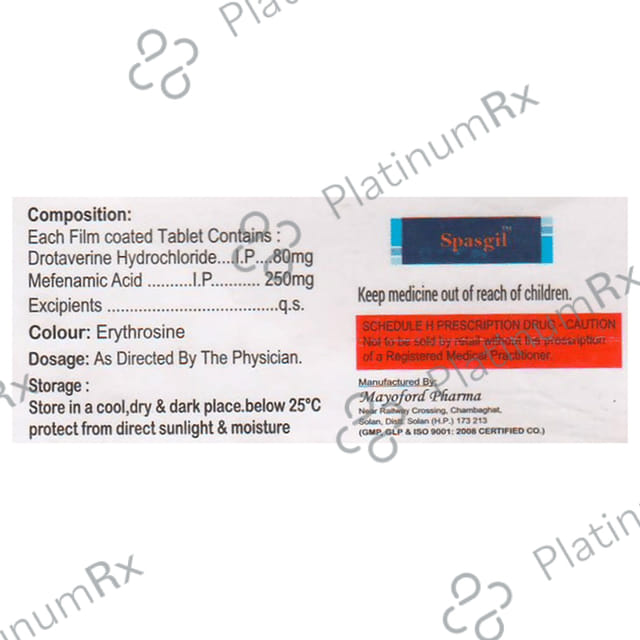 Spasgil 80mg/250mg Tablet