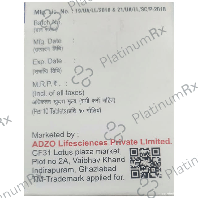 Adcox P 60/500mg Tablet 10s