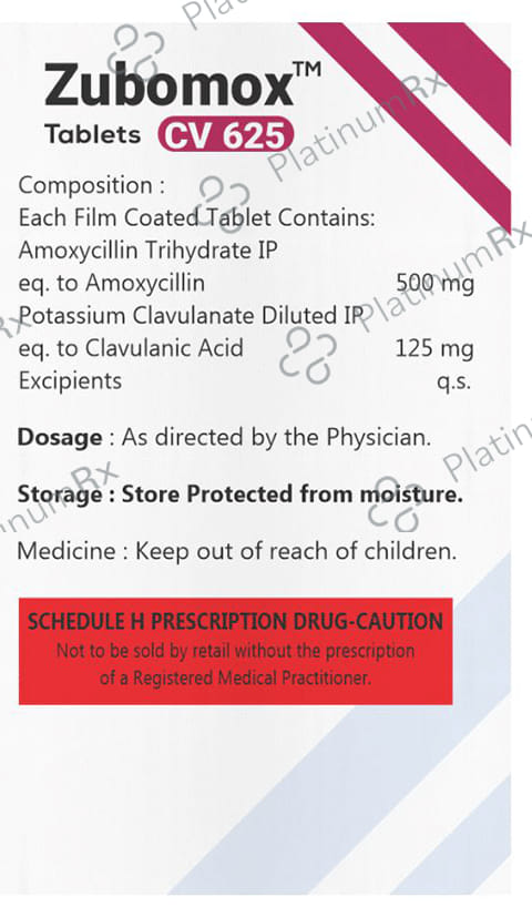 Zubomox CV 625mg Tablet 10s