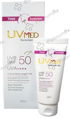 Uvmed Tinted Sunscreen Gel SPF 50