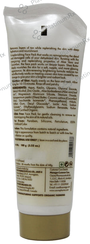 Ozone D-Tan Face Pack