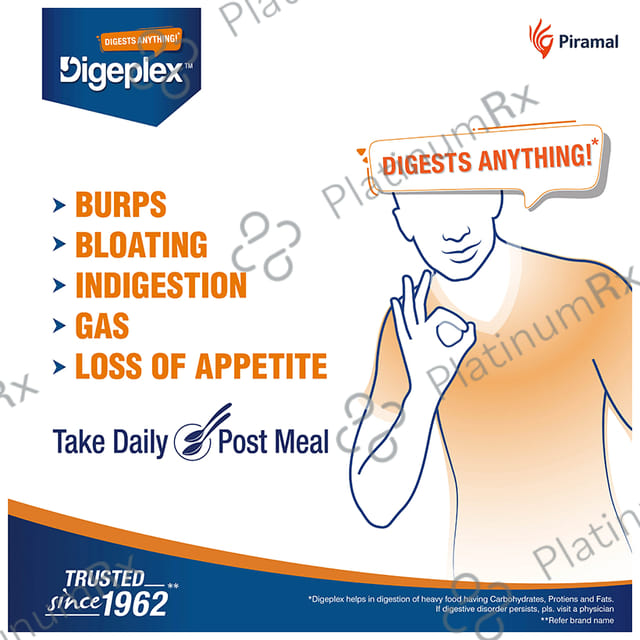 Digeplex 62.5/20mg Syrup 100ml