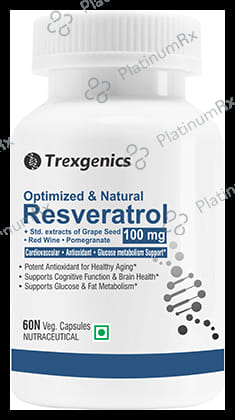 Trexgenics Resveratrol 100mg Veg Capsule