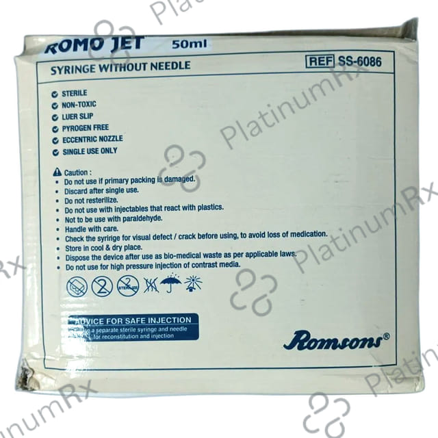 Romsons Romo Jet Syringe Without Needle 50ml