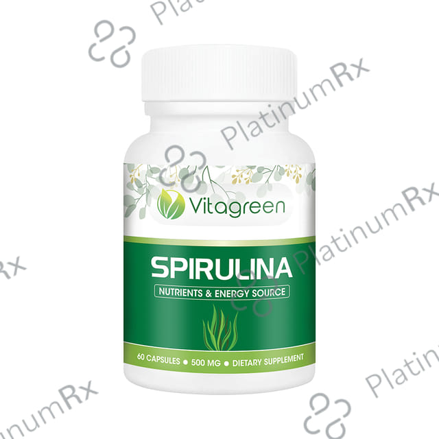 Vitagreen Spirulina 500mg Capsule