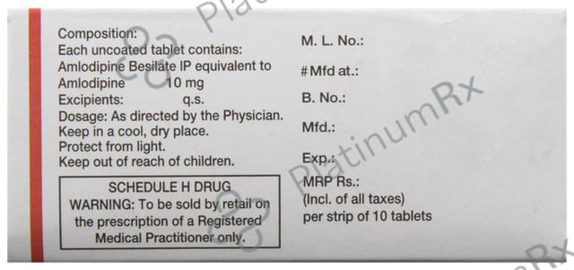 Amlosafe 10mg Tablet 10s