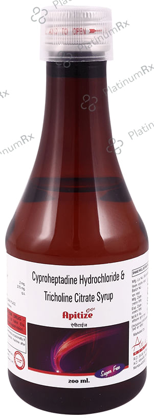 Apitize Syrup Sugar Free