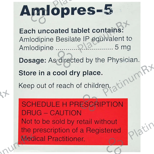Amlopres 5mg Tablet 30s