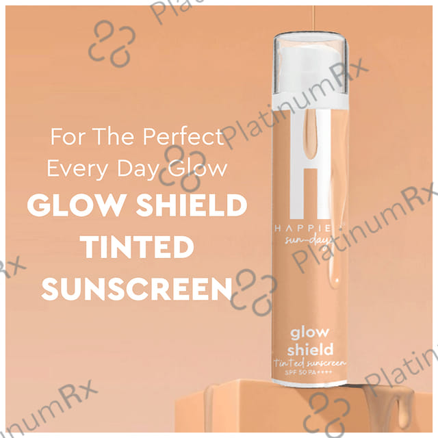 Happier Sun Days Glow Shield Tinted Sunscreen SPF 50 PA+++ Cream 50gm