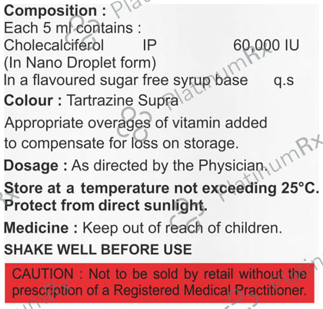 Caldimint D3 Nano Shot 60000 IU (5ml Each) Butterscotch Sugar Free