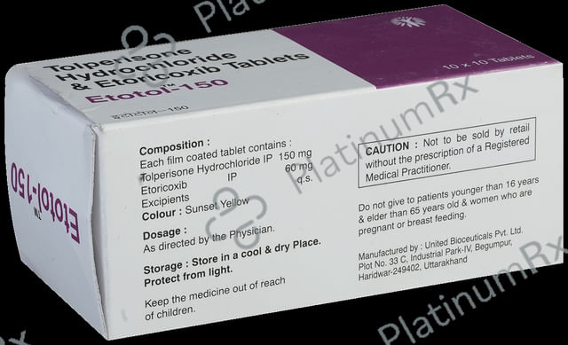 Etotol 150/60mg Tablet 10s