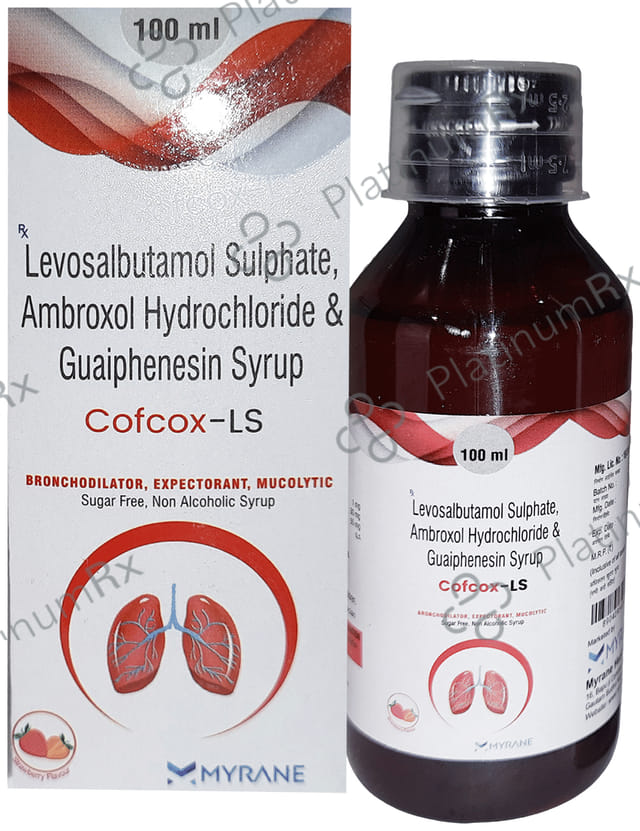 Cofcox LS Syrup Strawberry Sugar Free 100ml