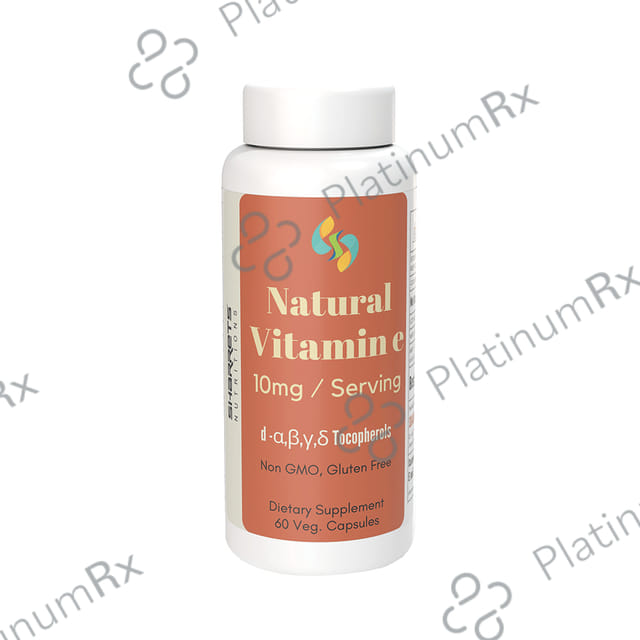 Sharrets Nutritions Natural Vitamin E Veg Capsule 60s