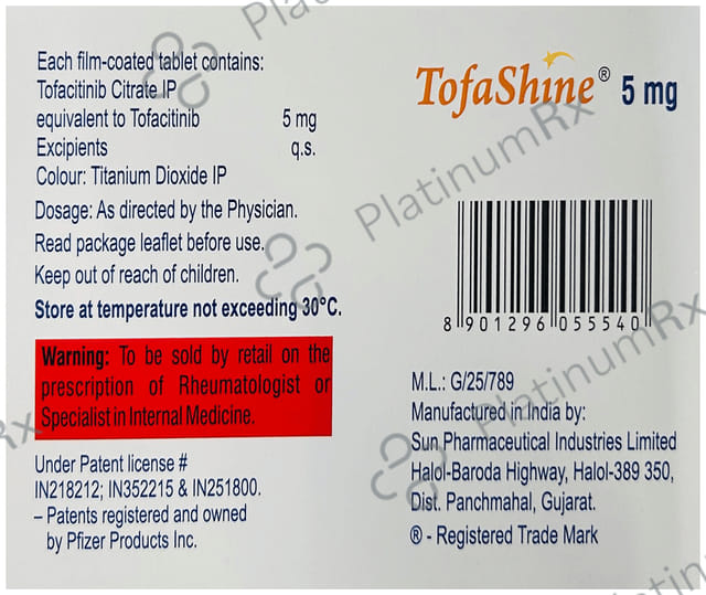 Tofashine 5mg Tablet 15s