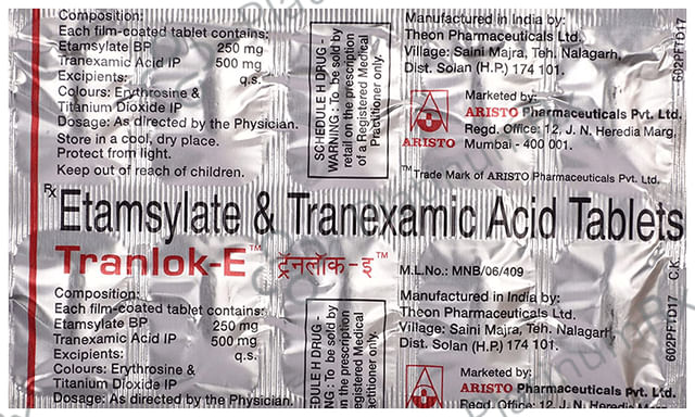 Tranlok E 500/250mg Tablet 10s