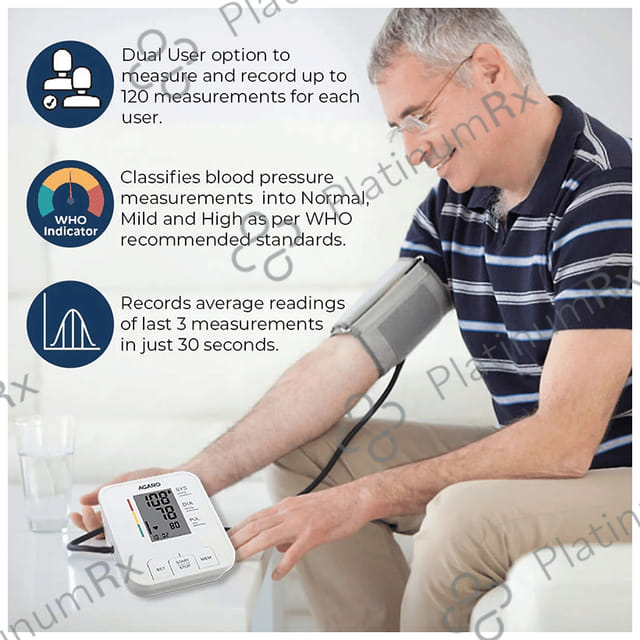 Agaro Bp 601 Automatic Digital Blood Pressure Monitor