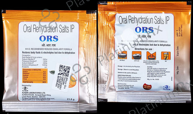 Alkem ORS INSTA Orange Flavor Powder 21.8gm