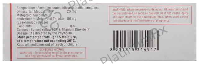Olsar M 50/20mg Tablet ER 10s