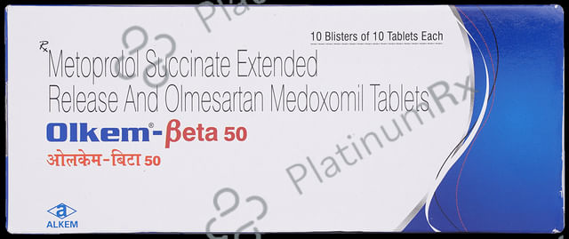 Olkem Beta 50/20mg Tablet ER 10s