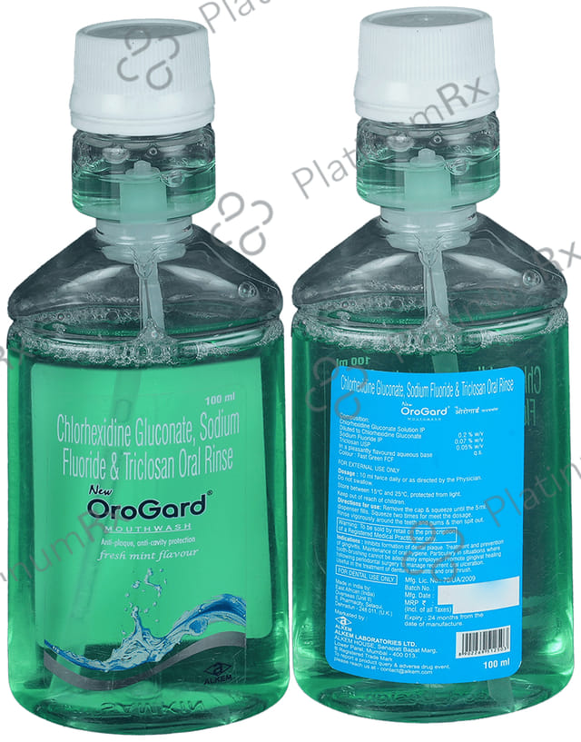 New Orogard Fresh Mint Flavour Mouth Wash 100ml