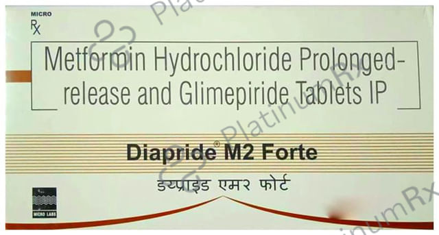Diapride M2 Forte 2/1000mg Tablet PR 15s