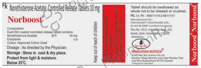 Norboost 10mg Tablet CR 10s