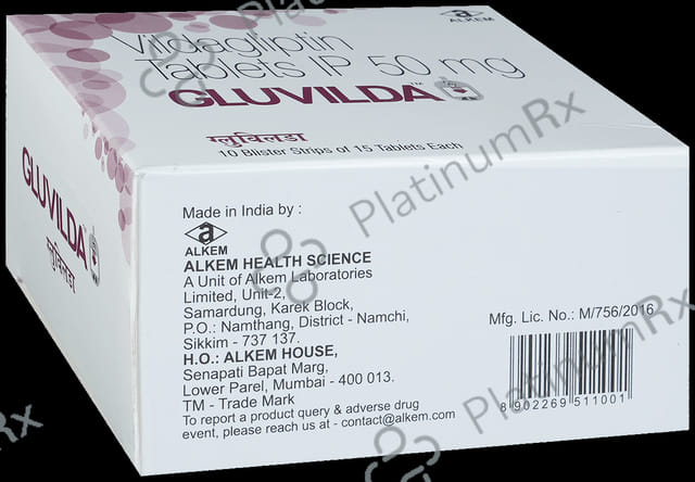 Gluvilda 50mg Tablet 15s