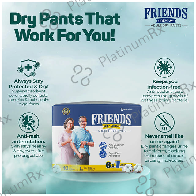 Friends Premium Adult Dry Pants Large