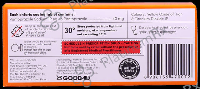 Goodprazole 40mg Tablet 10s